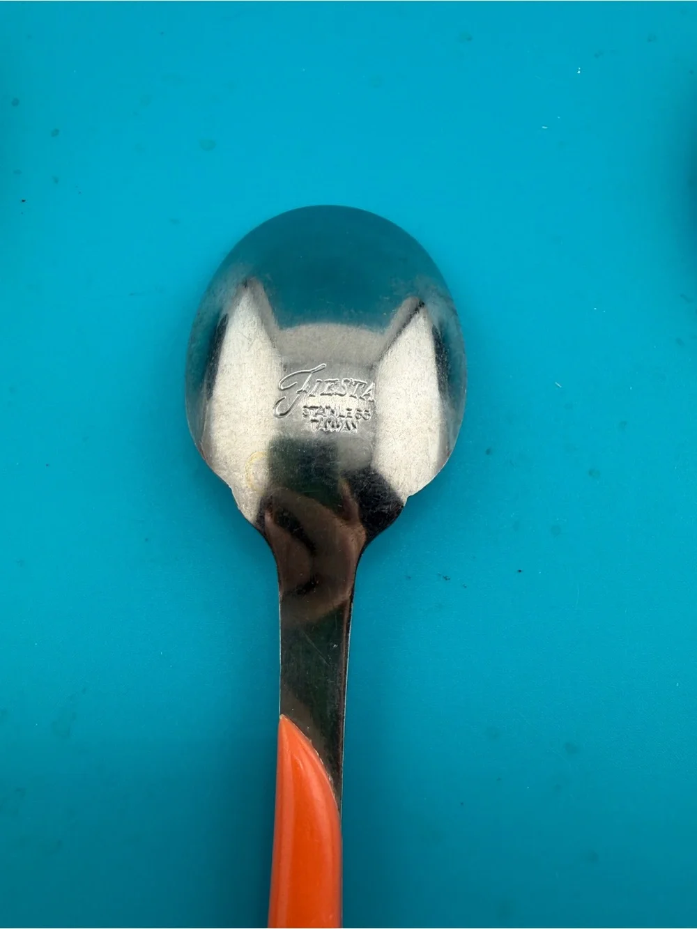 Fiesta Taiwan Coral Orange Stainless Spoons Set of 3